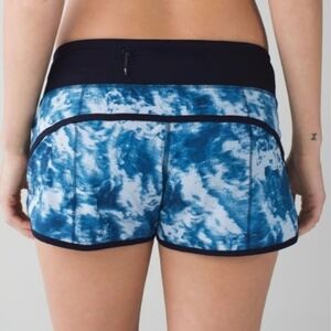 Lululemon Run Speed Short Silver Fox Alberta Lake Blue Size 6